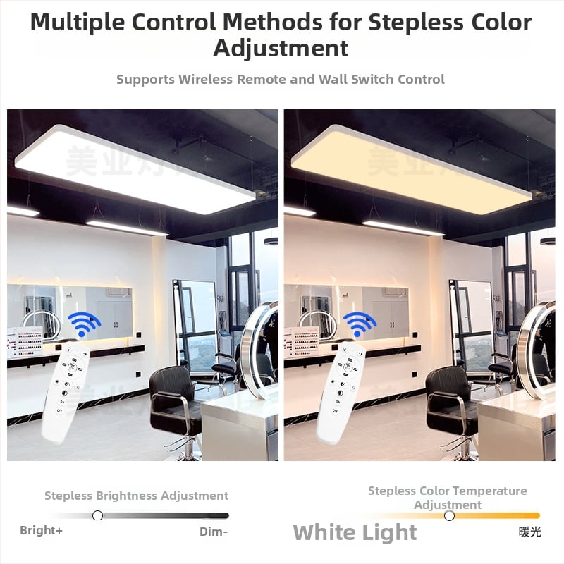 Lampa bez tieňov pre kadernícky salón – stropná LED lampa, 120 LED, 8000 lm, 6000K