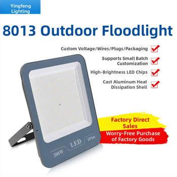 Vlastný LED reflektor 8013, vonkajší vodotesný IP66, 20-300W, 220V alebo 85-265V
