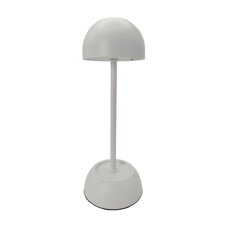 Lampa za stol u obliku gljive, mat bijela, punjiva, za barove i restorane, noćna svjetiljka za spavaću sobu s zaštitom očiju, dodirno ambijentalno osvjetljenje