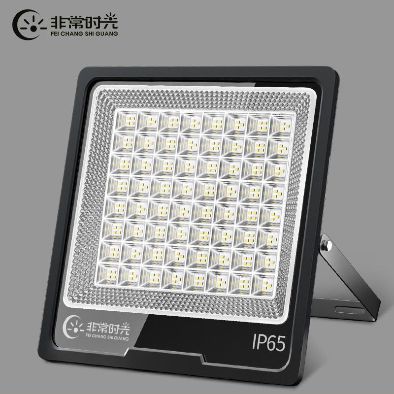LED reflektor 200W pre vonkajšie osvetlenie reklamných panelov a dvorov, hliníkové puzdro IP65, 432 LED, 6000 lm, CRI 80–90, uhol lúča 90–120°