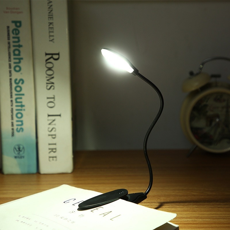 LED stolna lampa s zaštitom očiju za studente, kompaktna lampica s klipom, za čitanje i noćno svjetlo u studentskom domu