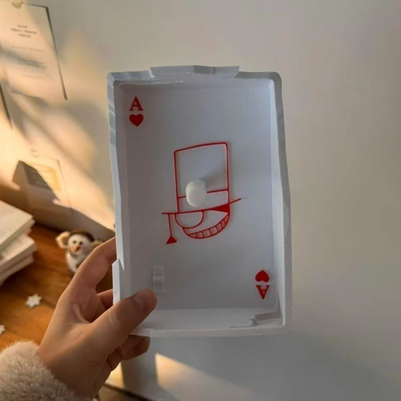 Kreativna anime-inspirirana 3D svjetlost i sjena noćna svjetiljka, dekorativna zidna lampa, interakcija svjetla i sjene