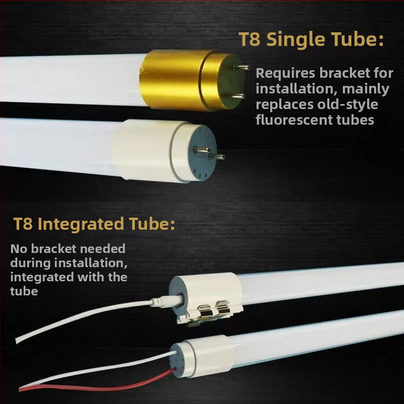Integrovaná LED trubica T5/T8, ultra jasné denné svetlo, dlhý pás 1,2 m, domáce použitie, energetická úspora