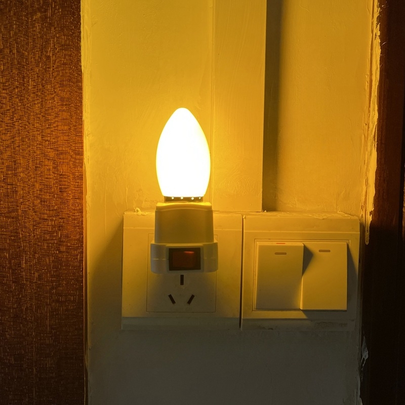 LED noćna lampica s toplim žutim svjetlom, svjetlosna traka s prekidačem, noćna lampa uz krevet za dojenje djeteta, štedna i dugotrajna lampa, Feng Shui lampa sreće