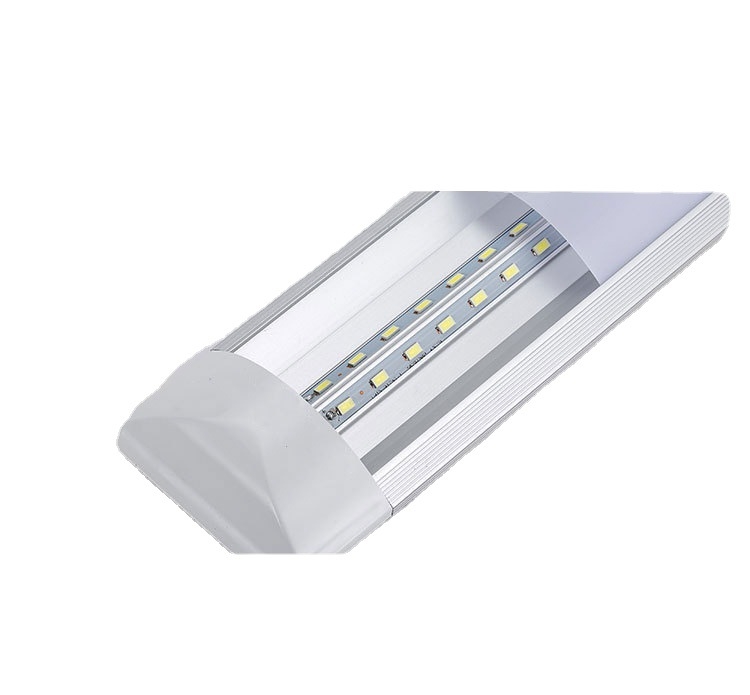 LED тръба за пречистване с три защити, суперярка офисна LED лента светлина, 40W, двойна тръба, интегрирана, дневна светлина