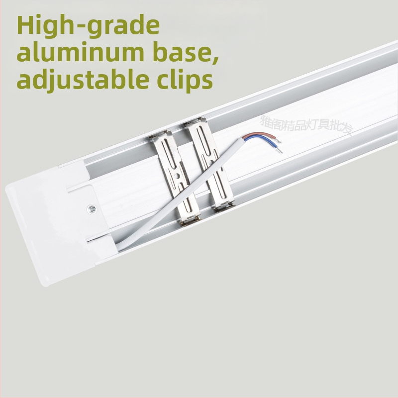 LED trubica na čistenie s tromi ochrannými prvkami, ultra jasná 40W, dvojtrubka, kompletná súprava, denné svetlo pre kanceláriu a domov