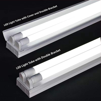 T8 LED fluorescenčná trubica – kompletná sada s držiakom pre jednú alebo dvojitú trubicu, dĺžka 1,2 m, parkovacie miesto radar pohotovostné osvetlenie