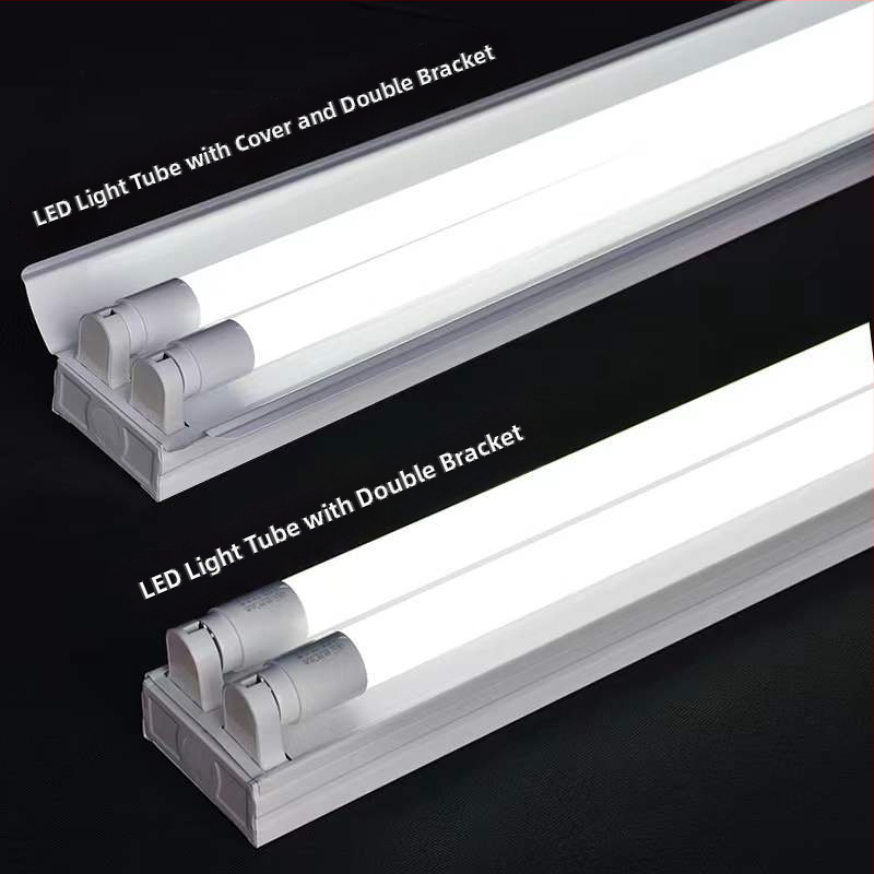 T8 LED fluorescenčná trubica – kompletná sada s držiakom pre jednú alebo dvojitú trubicu, dĺžka 1,2 m, parkovacie miesto radar pohotovostné osvetlenie