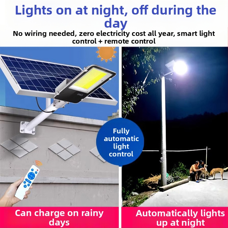 Solarna vanjska svjetiljka za kuću i vrt, ultra jaka LED rasvjeta s kontrolom svjetla, IP65