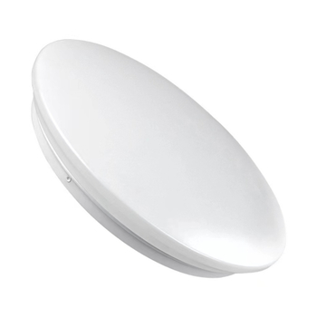 Plafon din acril alb pentru coridoare, holuri și balcoane, design simplu în formă de pâine, LED circular ultra-subțire