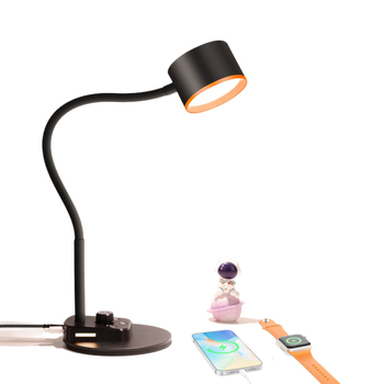 LED stolna lampica s zaštitom očiju, USB-A i USB-C priključcima, podesivo osvjetljenje za čitanje i učenje, pogodna za dnevni boravak i spavaću sobu
