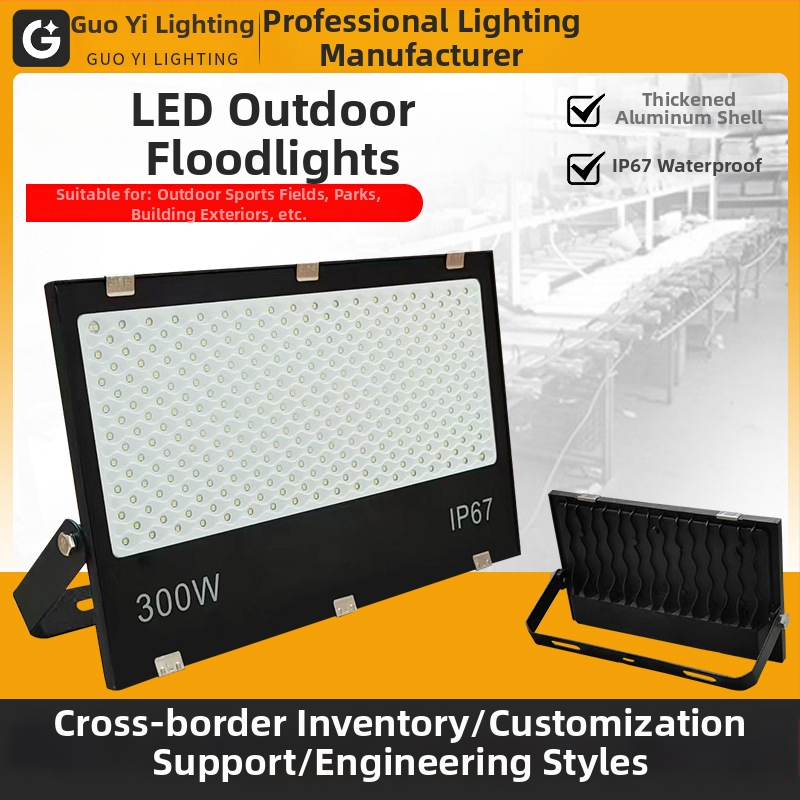 Vonkajší vodotesný LED reflektor s 120° lúčom, IP65, hliníkové puzdro, 50–500W, osvetlenie štadióna, skladu a ulíc