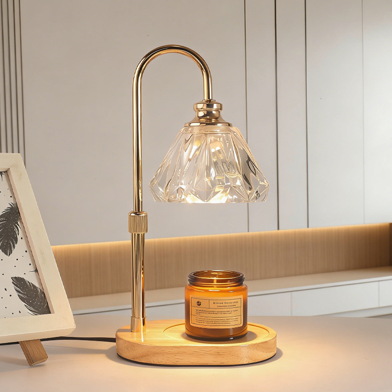 Noćna lampa za noćni ormarić s taljenjem voska, visokokvalitetan dojam, romantična atmosfera, kompaktno noćno svjetlo, aromaterapija