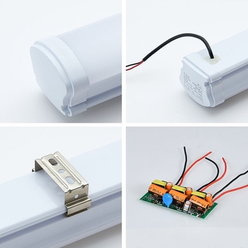 LED тризащитно външно водоустойчиво LED тръбно осветление, висока яркост, енергийно ефективно интегрирано осветление за студено съхранение, прахоустойчево.
