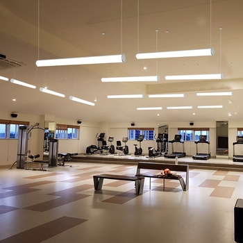 LED traka viseća svjetilica za ured, duga cilindrična cijevna svjetilica za studio i dvoranu za sastanke