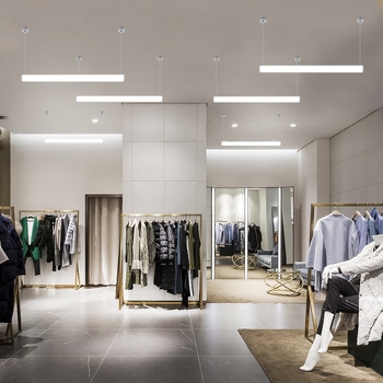 LED traka viseća svjetilica za ured, duga cilindrična cijevna svjetilica za studio i dvoranu za sastanke