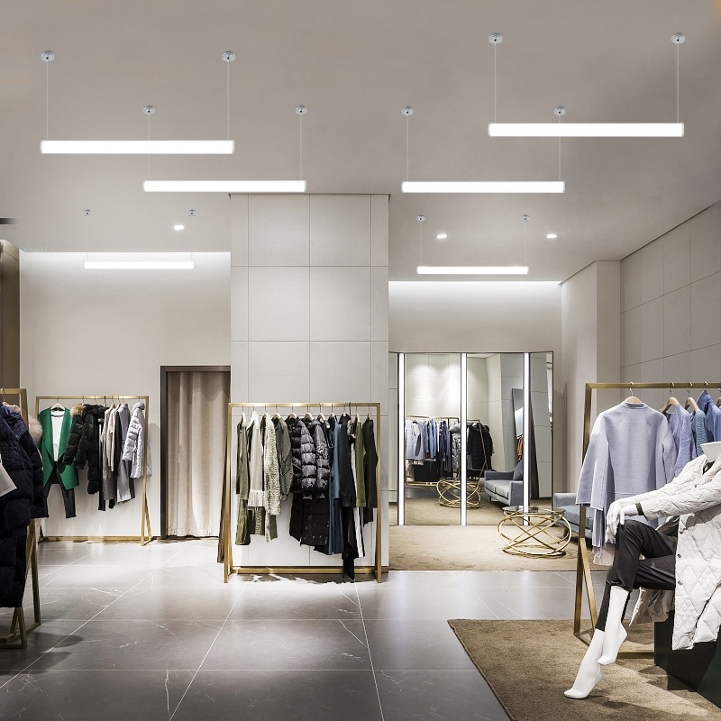 LED traka viseća svjetilica za ured, duga cilindrična cijevna svjetilica za studio i dvoranu za sastanke