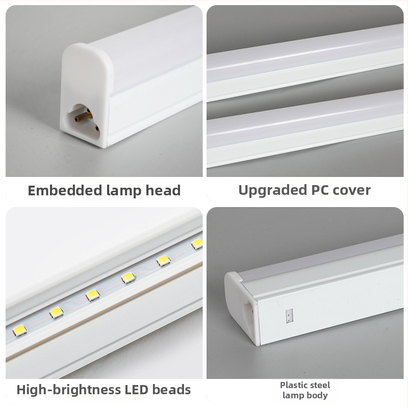 T5 farebná LED trubica, hliník-plast, integrované farebné svetlo, 18W, 1,2 m, 96LED 2835, 1500 lm, 120° uhol lúmenov