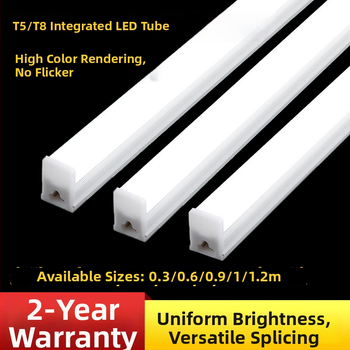 Integrirana LED cijev T5/T8, duljine 1,2 m, 40 W, dnevna svjetlost za osvjetljenje praonice automobila