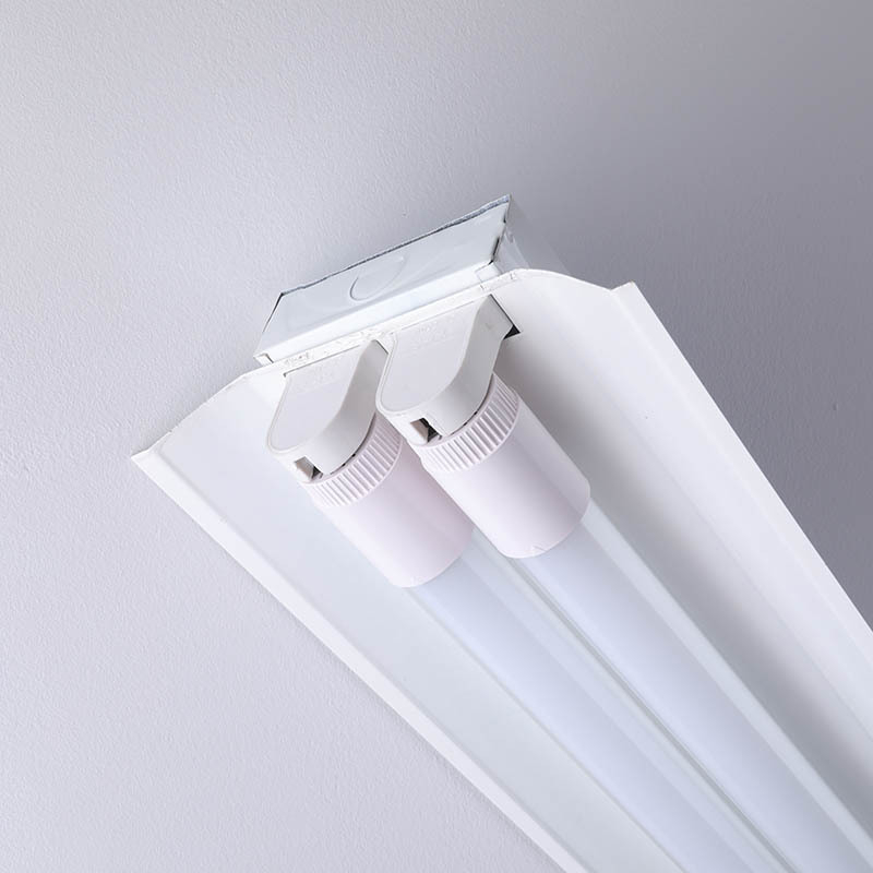 T8 LED dvostruki nosač s poklopcem, dužina 1,2 m, 36 W, G13 priključak, metalno kućište