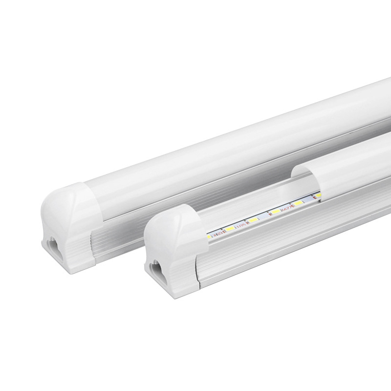 T8 LED интегрирана лампа-тръба, изцяло пластмасов корпус, линейна лампа с дължина 0,6 м, 0,9 м или 1,2 м
