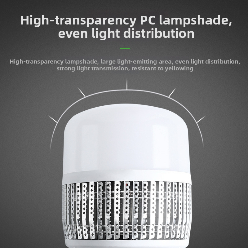 LED radijatorska žarulja 50W-200W, E27, industrijsko osvjetljenje radionica, skladišta i izložbenih dvorana, 180° snop, CRI >90, aluminijsko kućište