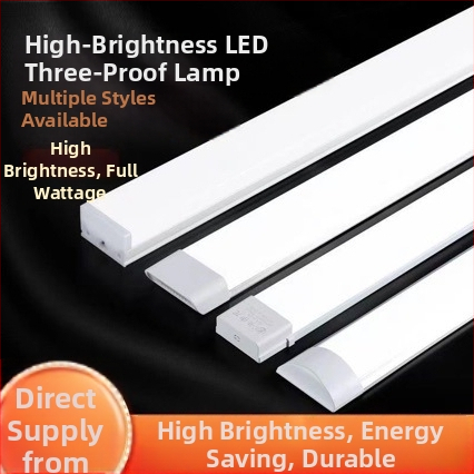 LED integrované pásové svetlo, úsporné, ultra jasné denné svetlo, kompletná sada, vhodné pre kancelárie a domov, trubka s filtráciou a trojnásobnou ochranou