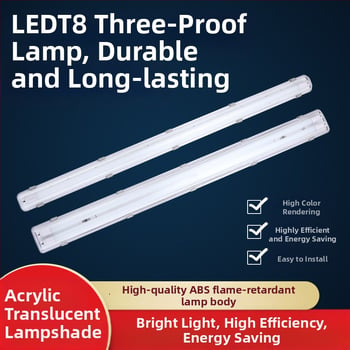 LED T8 dvojitá trojochranná núdzová fluorescenčná lampa s držiakom