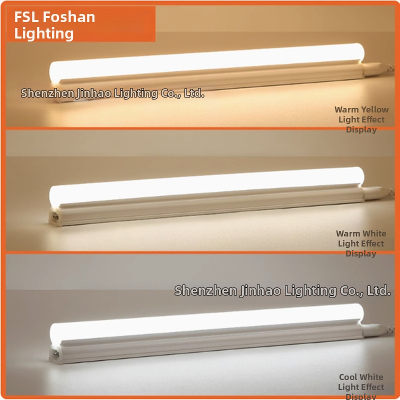 Foshan Lighting LED T5 Integrovaný Pás Svetla, Mimoriadne Jasné Denné Svetlo, So Držiakom, 1.2 m