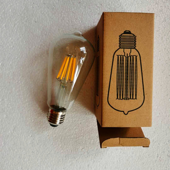 LED filamentna žarulja u obliku svijeće, E14/E27 navoj, retro staklena Edison žarulja
