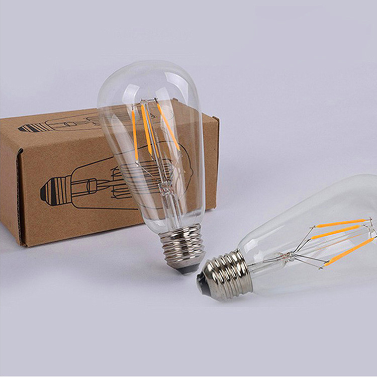 LED filamentna žarulja u obliku svijeće, E14/E27 navoj, retro staklena Edison žarulja