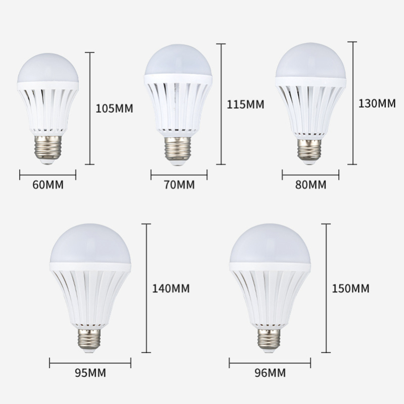E27 LED punjiva nužna žarulja za kućnu upotrebu, 5-15 W, automatski se upali pri dodiru s vodom