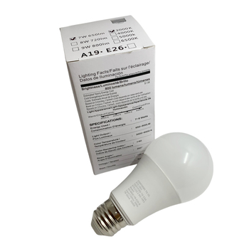 LED žarulja A19, ETL certificirana, američki standard, regulabilna tiristorom, 120V, 7-9W, A60
