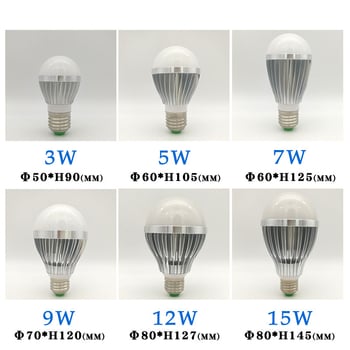 Aluminijska LED žarulja za niskonaponsko napajanje, AC36V / DC12V-24V, sigurnosno osvjetljenje rudnika i radionica, unutarnje industrijsko osvjetljenje, E27 navoj