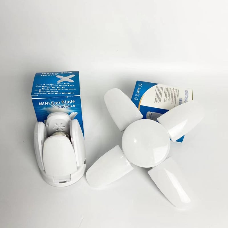 Sklopiva lampa s četiri lista - mini lampa u obliku lista, E27 navoj, vrlo jaka LED žarulja