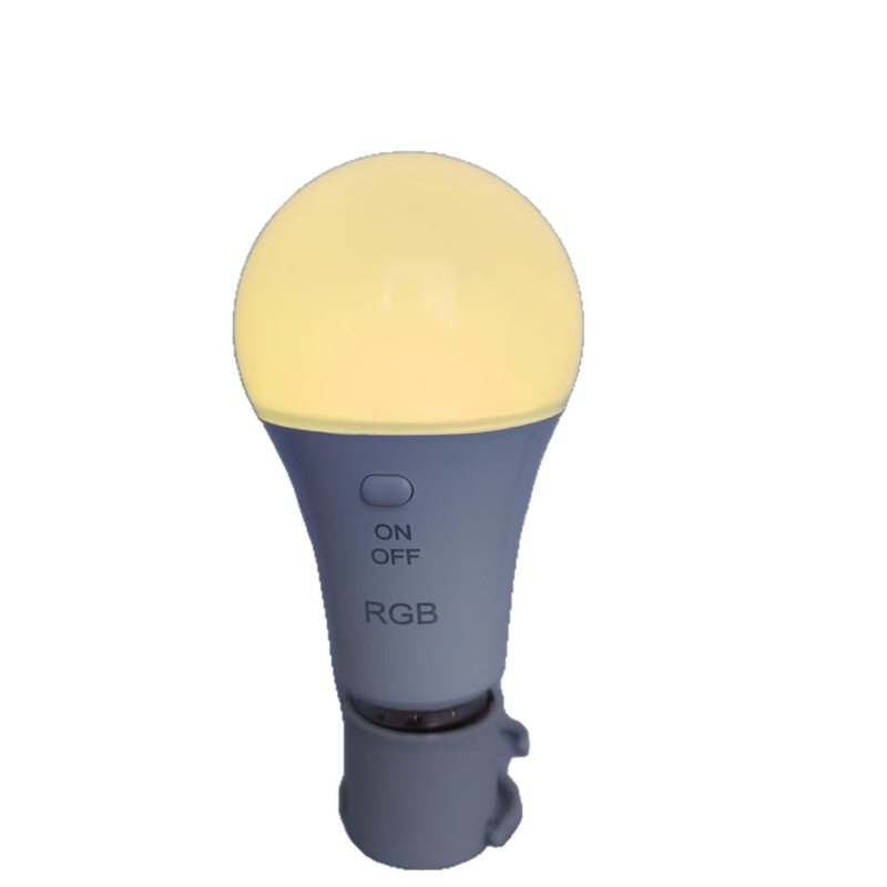 RGB dodirno upravljana ambijentalna LED žarulja s baterijom, neprekidno podešavanje jačine svjetla, E27 navoj, USB žarulica