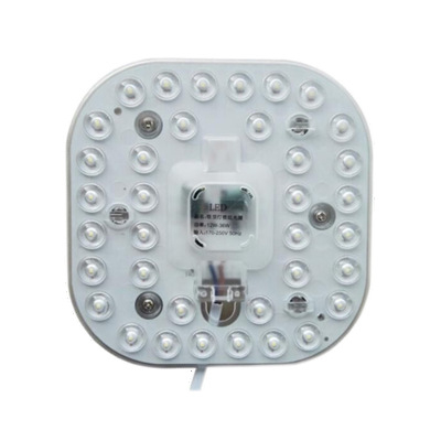 LED kvadratni integrirani modul za plafonsko rasvjetu kuhinje i kupaonice, 12W, 220V, E14 navoj, dimmabilno