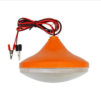 LED svjetiljka u obliku letećeg tanjura, IP65, 2300 lm, E27 utičnica, USB napajanje, 12V DC, plastično kućište