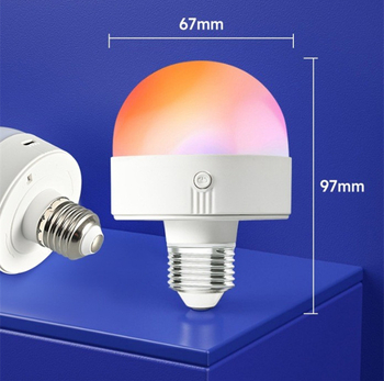 RGB punjiva magnetska LED žarulja s promjenom boje, E27 baza za ambijentalno osvjetljenje