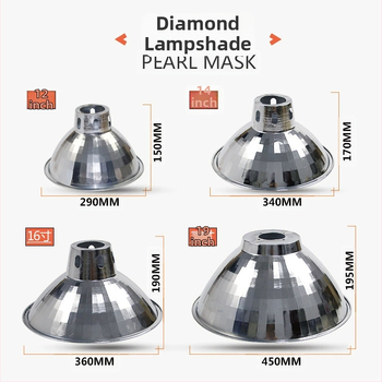 Abajur din aluminiu cu reflector pentru iluminat industrial LED