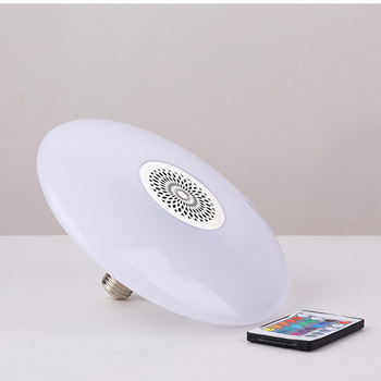 LED UFO svjetlo s Bluetooth glazbom, pametno daljinsko upravljanje, RGB promjena boja, E27 utičnica