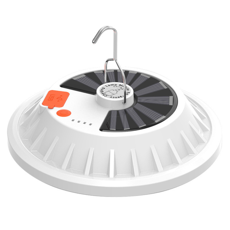 Hengnuo HN-UFO solarna LED UFO lampa s ugrađenom litijskom baterijom, 180° snop svjetla, IP65, daljinsko upravljanje, E12/E14/E27 baze, kućno osvjetljenje