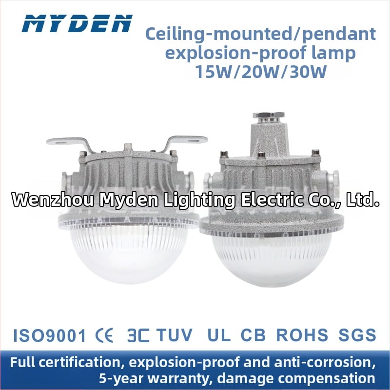 LED lampa s exploznou ochranou, nástenná pre priemyselné sklady olejov, IP66, biele svetlo, 10–24W, 85–265V