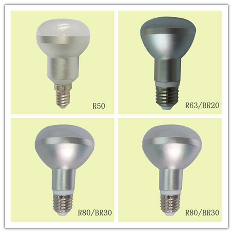 LED reflektor žarulja, 9W, R80, E27, snop 120°, CRI 80, IP54, aluminijsko kućište, LED 5630 diode, unutarnje osvjetljenje