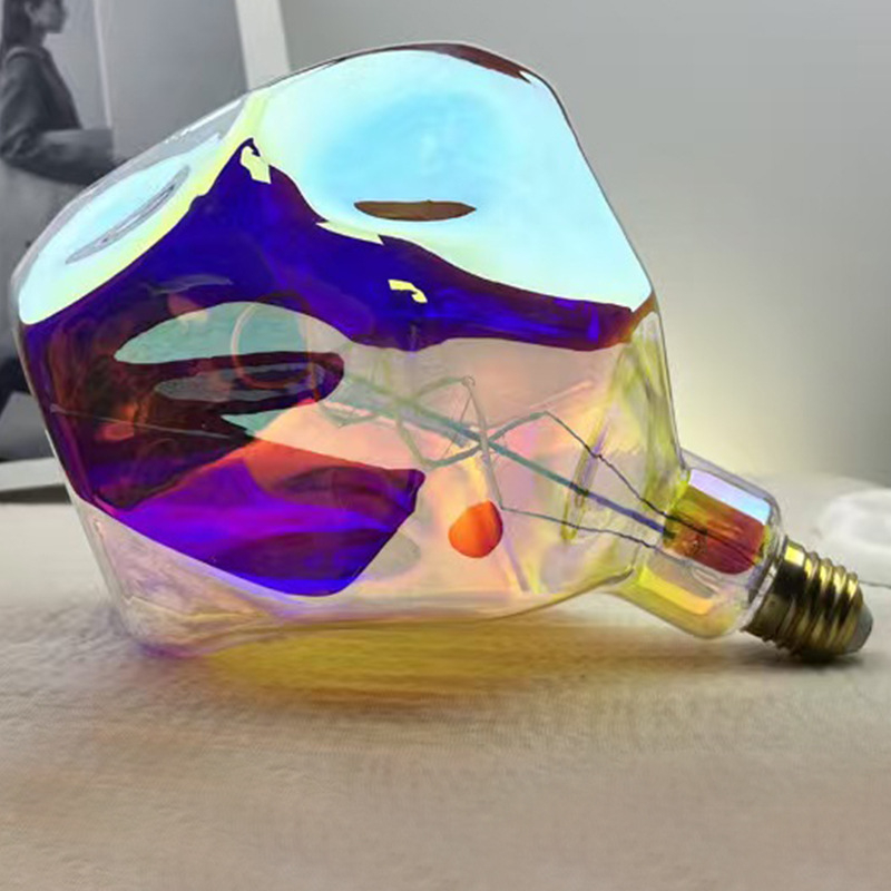 DIY LED žarulja s premazom meteoritom, E27/E26, dekorativna svjetiljka s LED filamentima, 4W, staklena vanjska