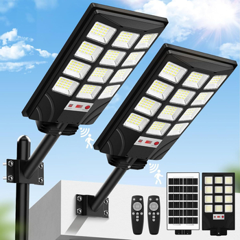 Solarna ulična svjetiljka za dvorište, s integriranim senzorom i LED, vanjska IP65 vodootporna, daljinsko upravljanje