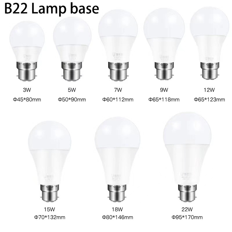 LED žarulja, tip A i tip T, 220V, E27/B22 priključak, 980 lm, 260° snop, IP20, kućište od plastike s aluminijskim premazom, bez regulacije svjetla, trajanje 20.000 sati, kućna upotreba