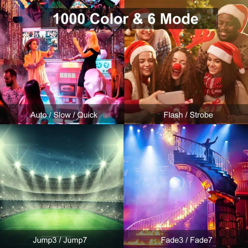 RGB προβολέας εξωτερικού φωτισμού για δέντρα και κήπο με LED που αλλάζει χρώματα