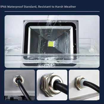 LED vanjski reflektor za reklamne ploče, IP65 vodootporan, 100W, aluminijsko kućište, snop 120°