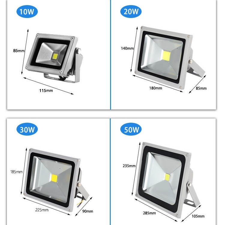 Niskonaponski floodlight za ribarske čamce, napajan DC baterijom, morsko vanjsko osvjetljenje IP65, 50W, topla bijela LED